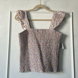 Old Navy Fitted Smocked Top
